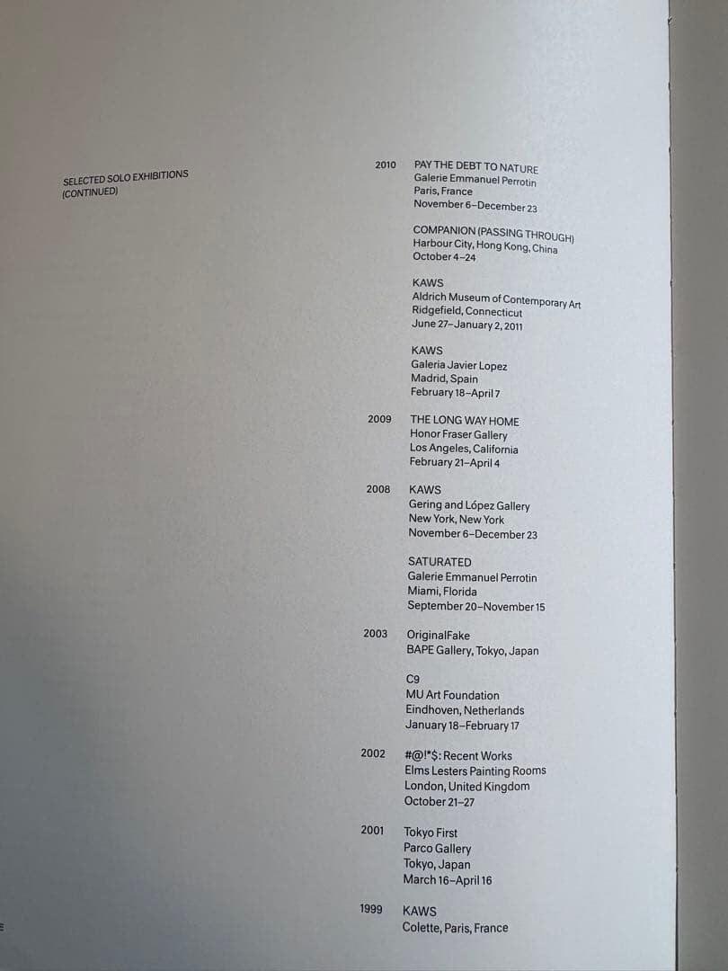 KAWS: DOWNTIME カウズ 2012 展覧会 図録 画集 絶版 美品