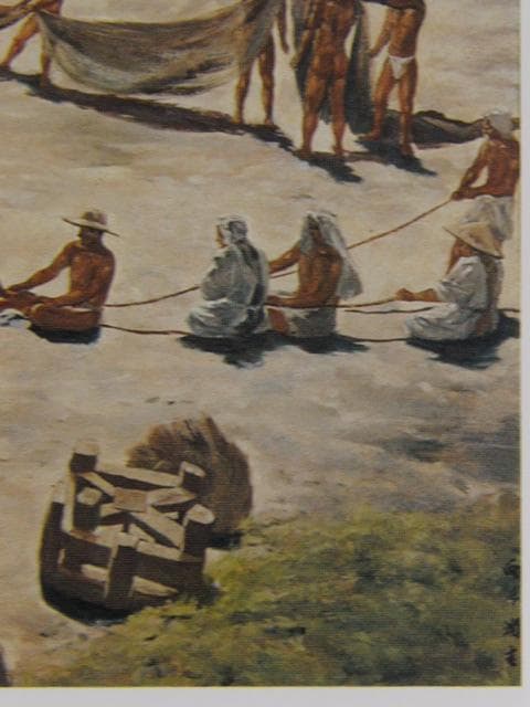 向井潤吉、【まひる】、希少な額装用画集画、新品高級額 額装付、状態良好