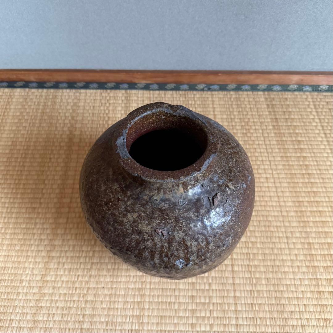 古常滑 自然釉 壺 種壺 桃山時代 古瀬戸 古備前 古信楽 古美術 骨董 古道具