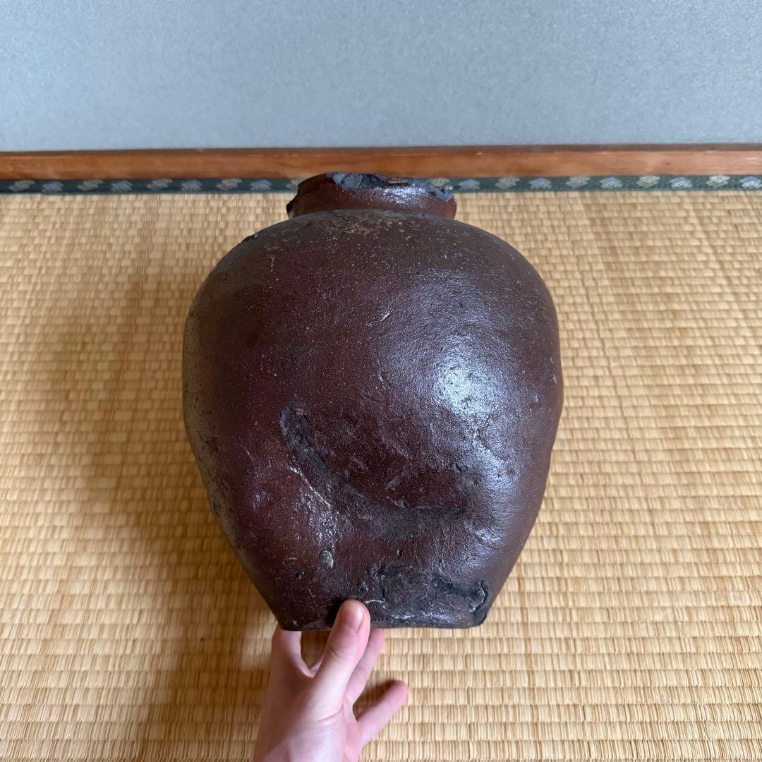古常滑 自然釉 壺 種壺 桃山時代 古瀬戸 古備前 古信楽 古美術 骨董 古道具
