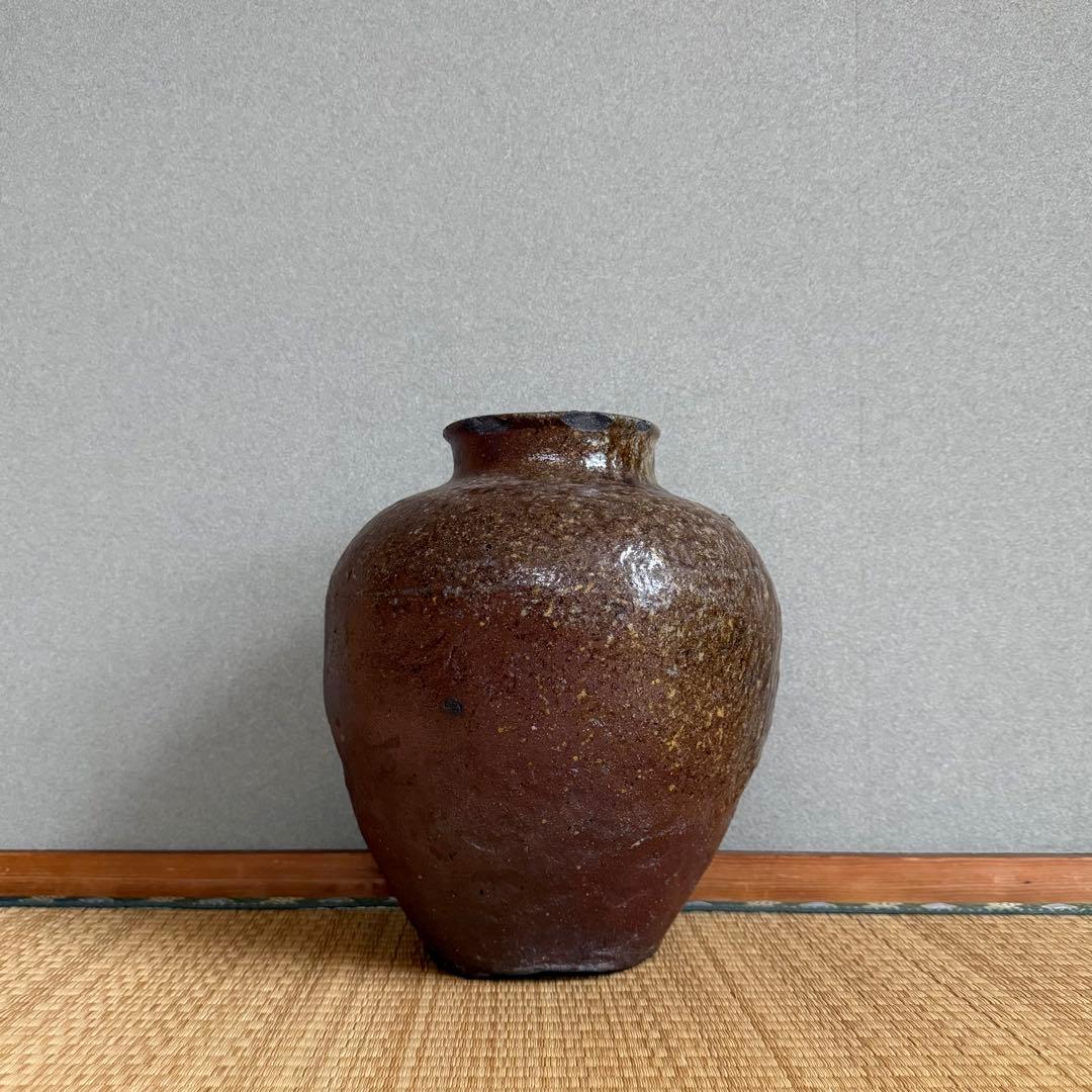 古常滑 自然釉 壺 種壺 桃山時代 古瀬戸 古備前 古信楽 古美術 骨董 古道具