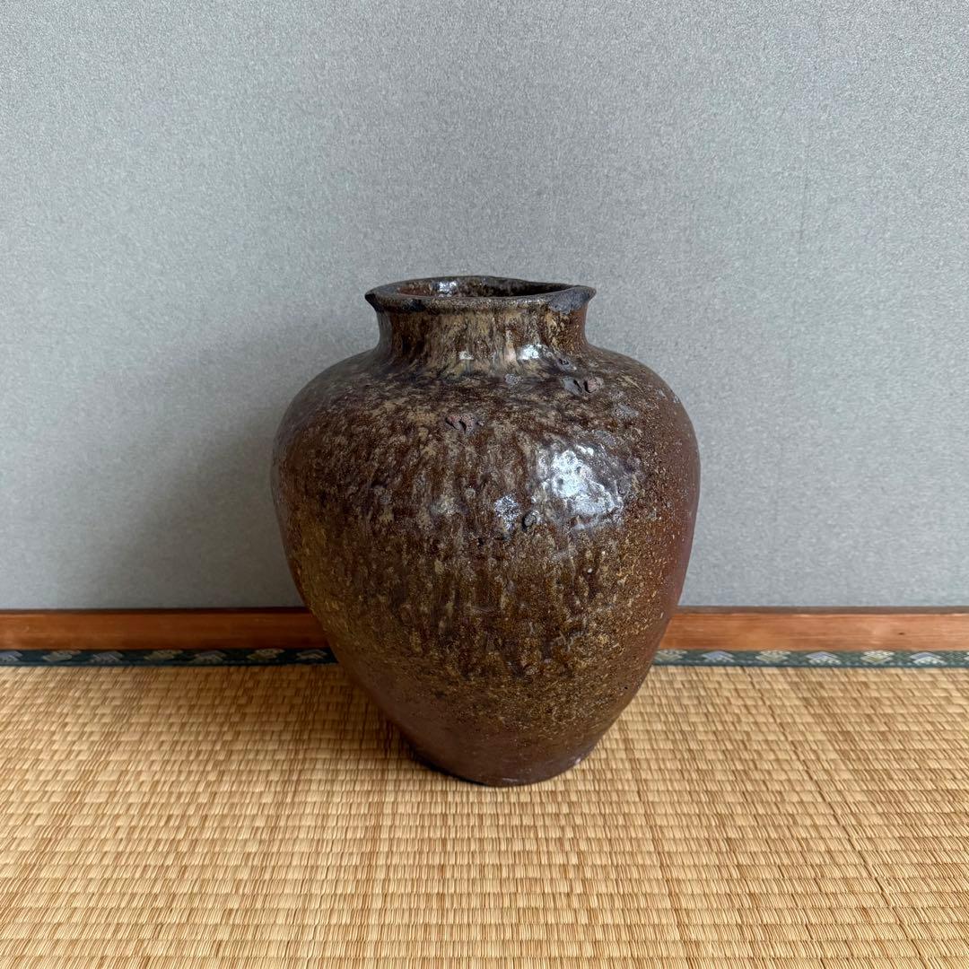 古常滑 自然釉 壺 種壺 桃山時代 古瀬戸 古備前 古信楽 古美術 骨董 古道具
