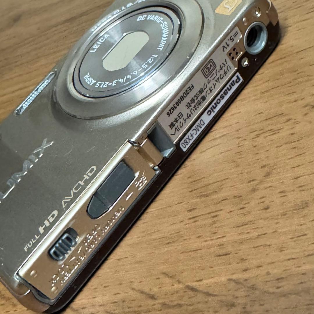 Panasonic DMC-FX80 コンパクトデジタルカメラ ゴールド