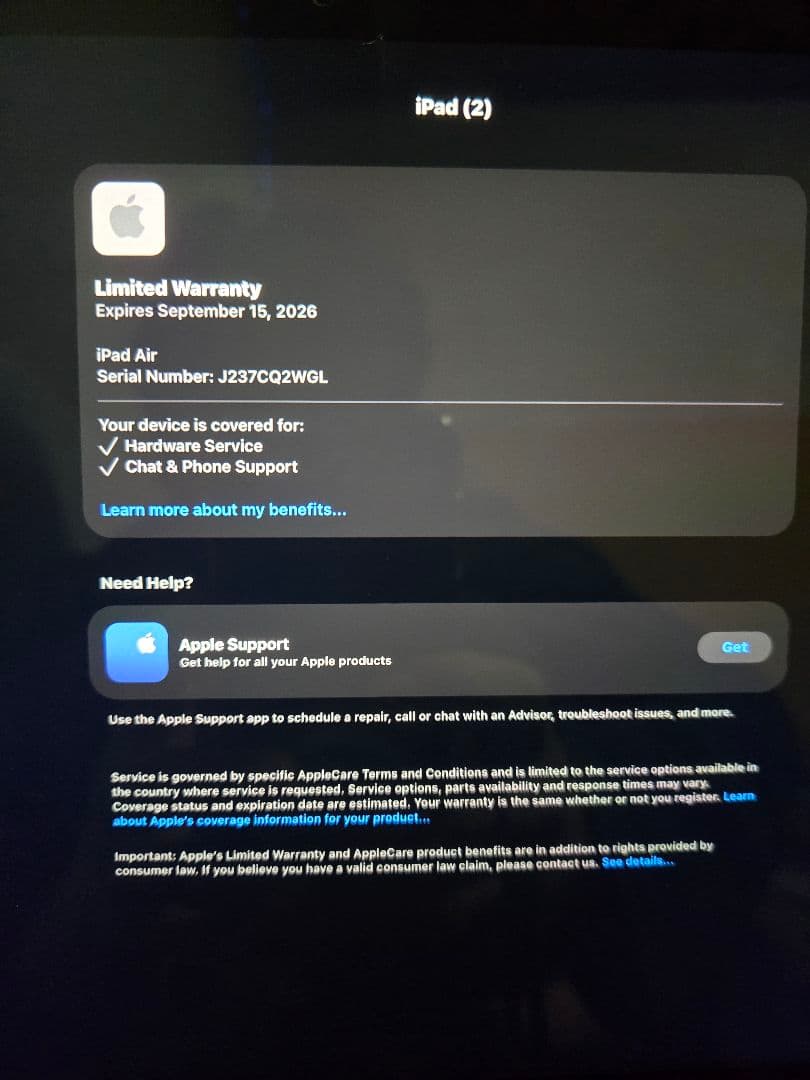 iPad Air M3 11インチ128GB （MOFTケース付 箱付 付属無）