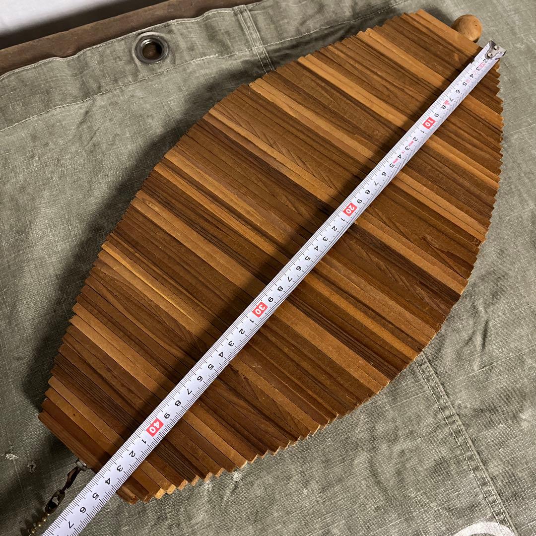 当時物ビンテージ品◾️木製スパイラル型 モビール 吊り下げオブジェ インテリア雑貨