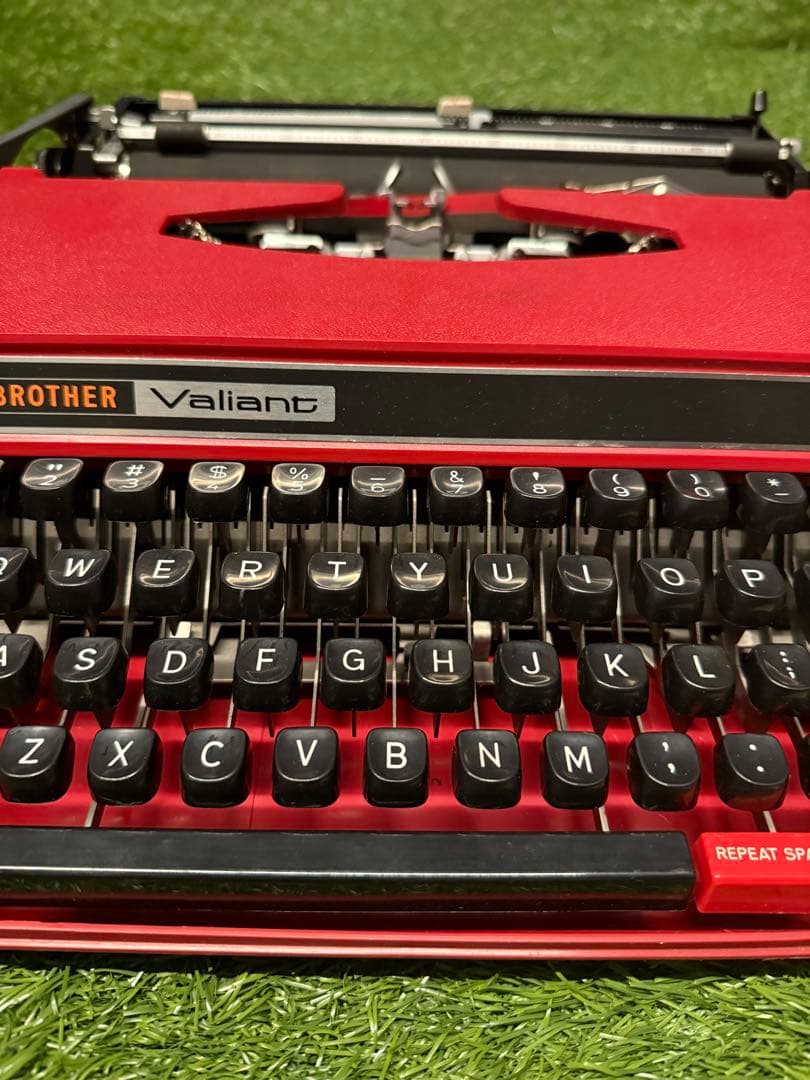 ブラザー Valiant 413 タイプライター 赤 ヴィンテージ 取説付き