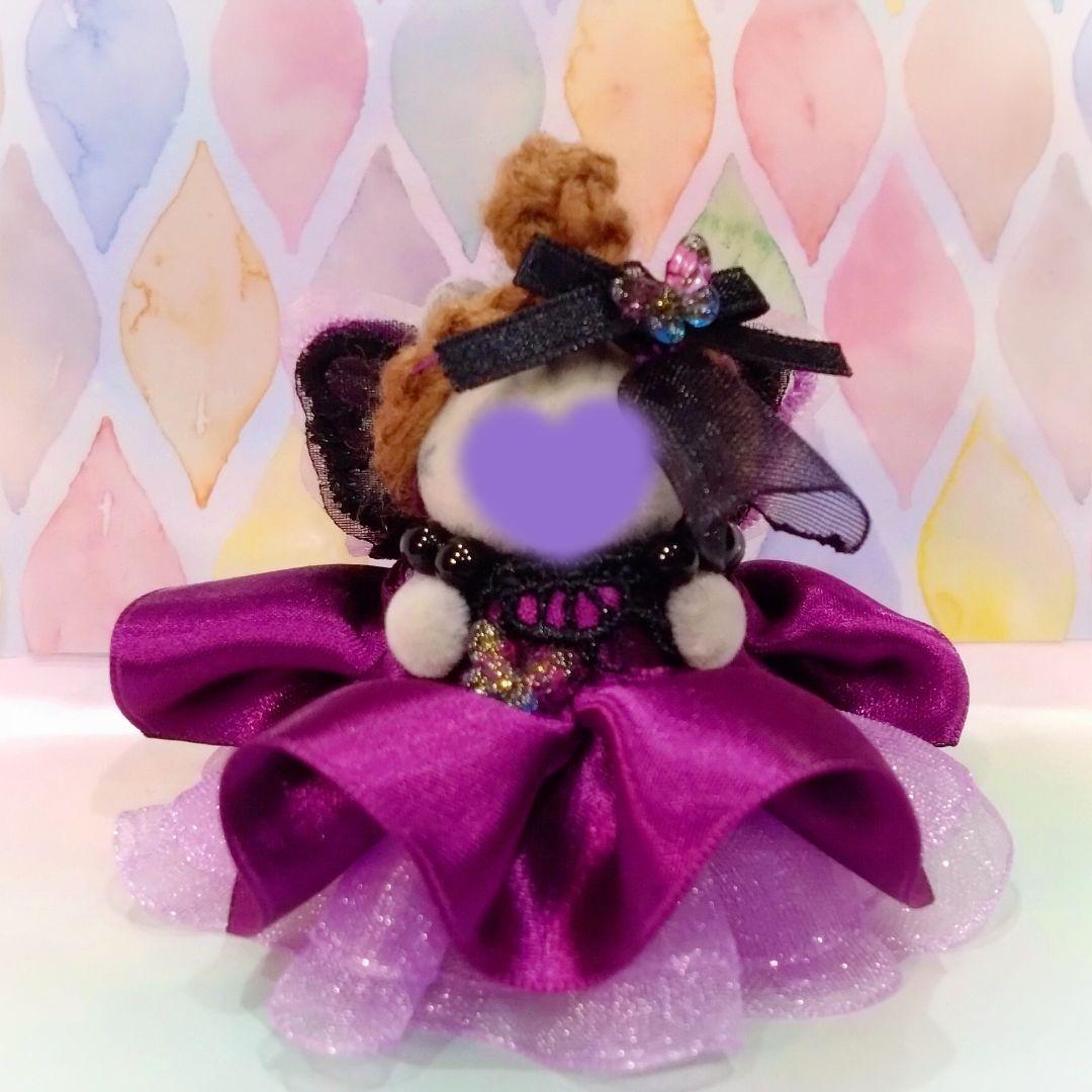 【ノア】ドール　赤ちゃん　ドレス　服　蝶　ちょうちょ　ジュエリー　キラキラ