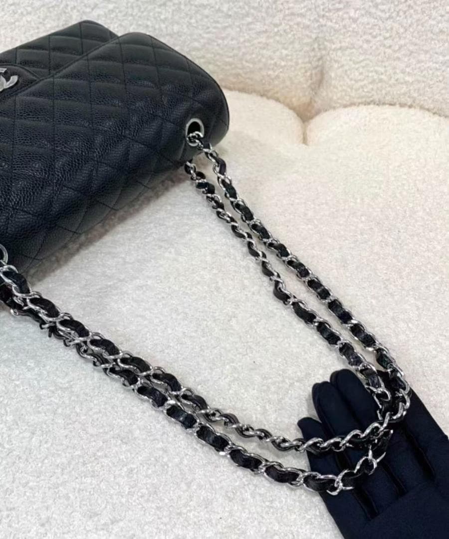 希少✨ 状態良好 ブラック cHaNeL✨ キルティングショルダーバッグ
