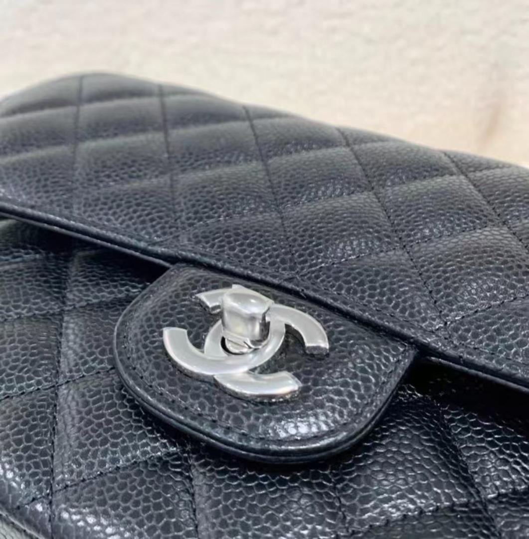 希少✨ 状態良好 ブラック cHaNeL✨ キルティングショルダーバッグ