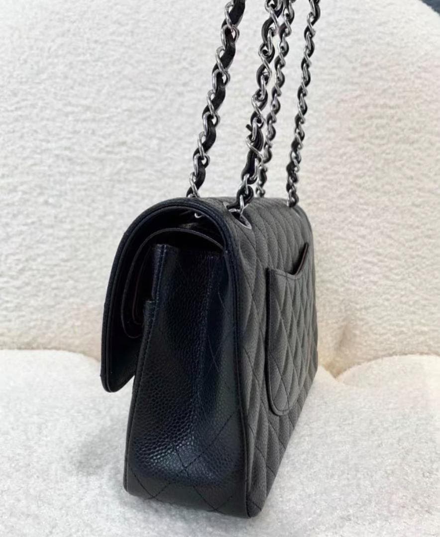 希少✨ 状態良好 ブラック cHaNeL✨ キルティングショルダーバッグ