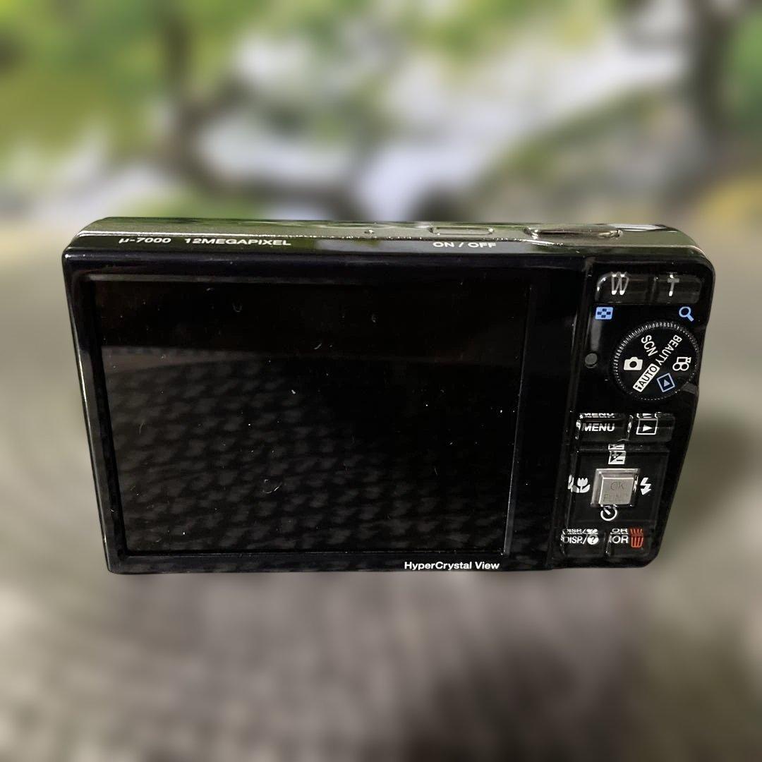 希少☆未使用品★OLYMPUSコンパクトデジタルカメラミュー7000 ブラック