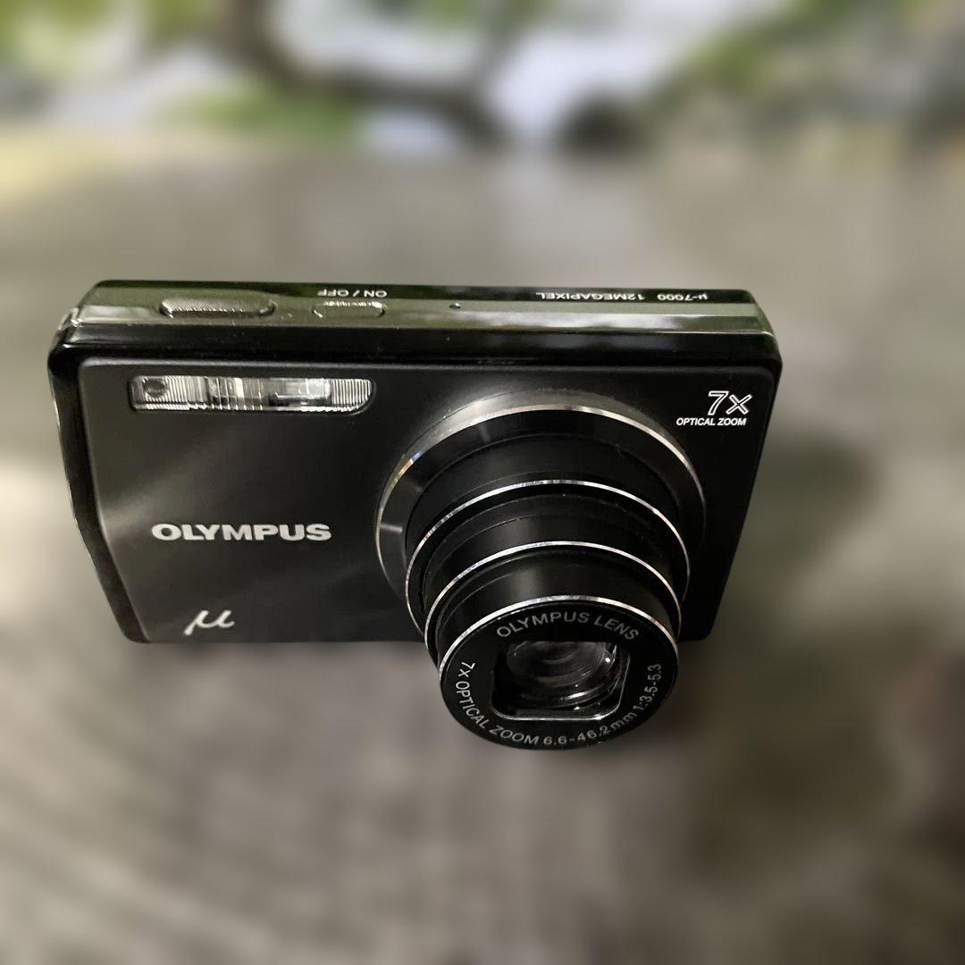 希少☆未使用品★OLYMPUSコンパクトデジタルカメラミュー7000 ブラック