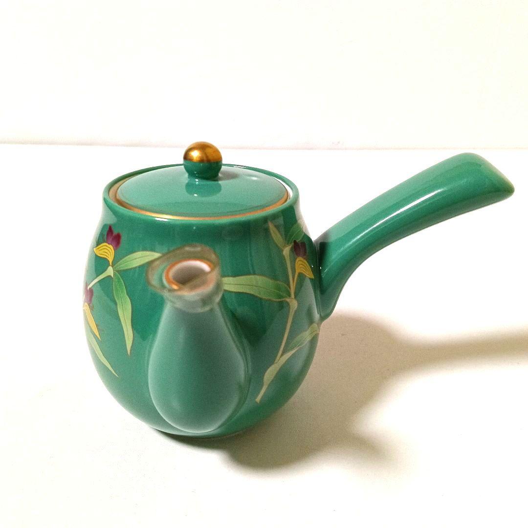 未使用 香蘭社 はなむけそう 餞草 茶器揃 グリーン 露草