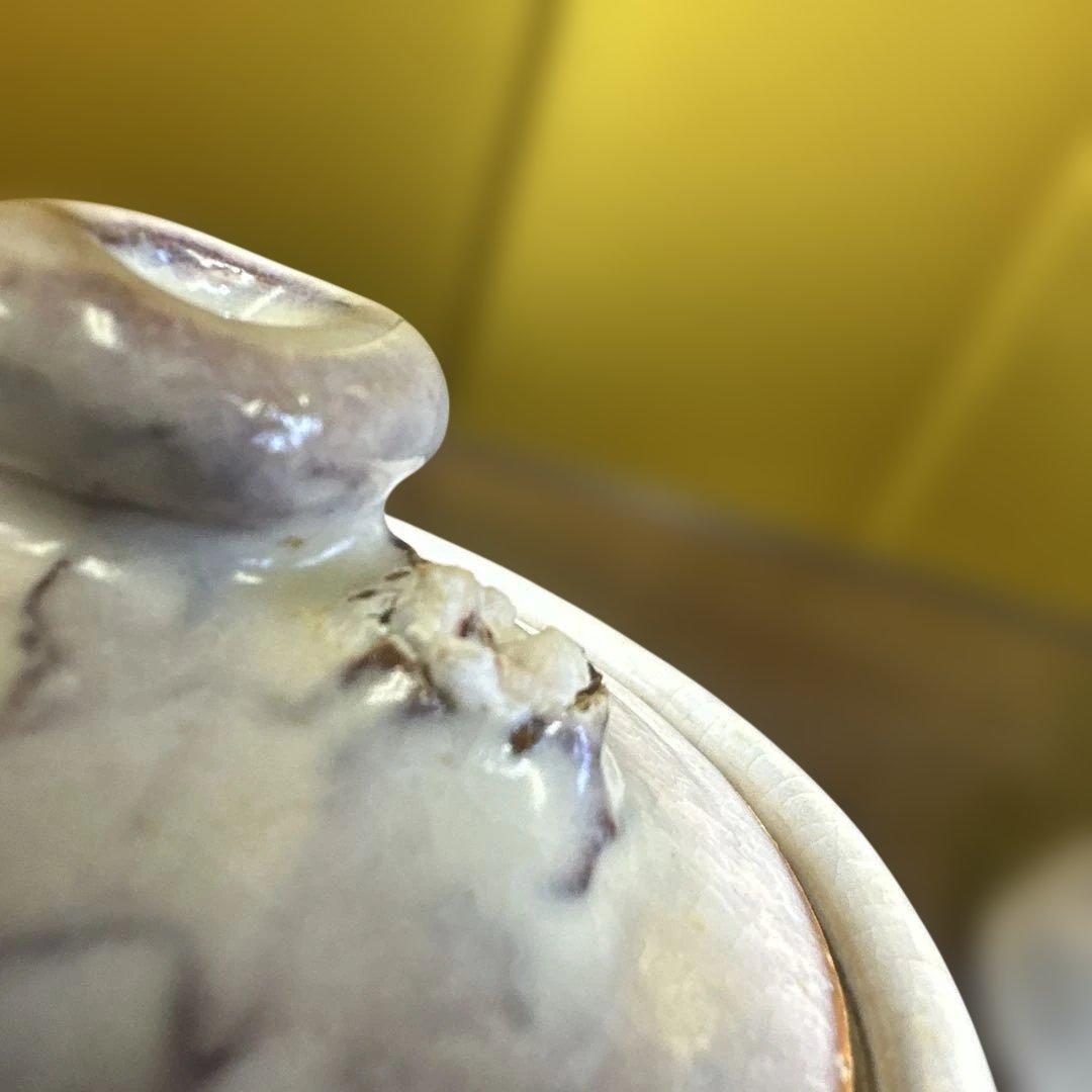 萩焼，清風作，手作り陶器急須と湯呑みセット