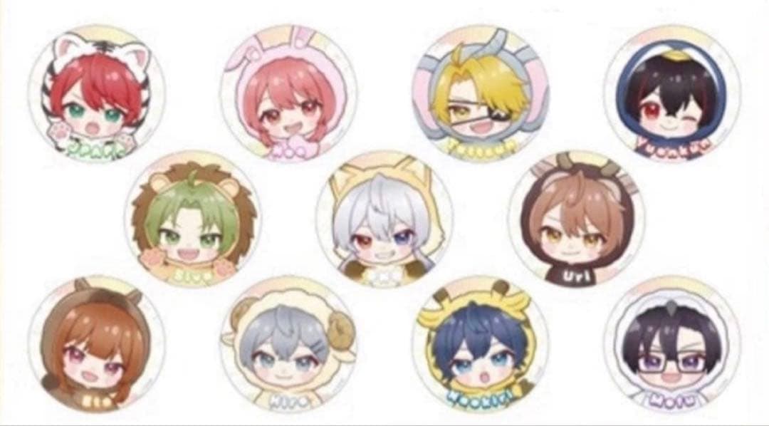 カラフルピーチ　東武動物公園　トレーディング　ミニキャラ　缶バッジ　全11種