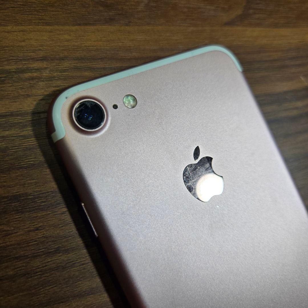 iPhone7 ピンク 32GB SIMフリー バッテリー100％ ネコポス発送