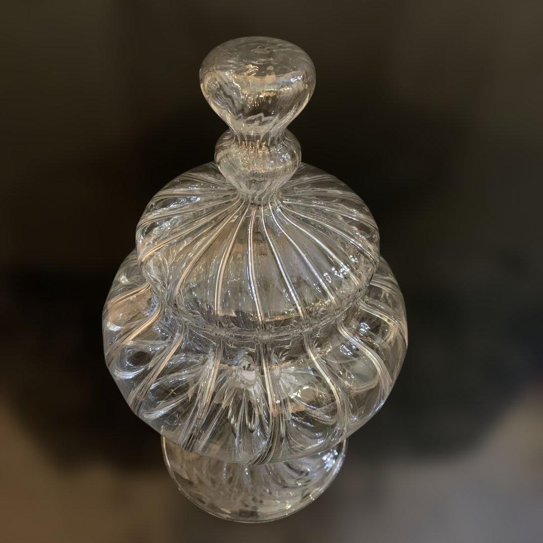 ガラス製　キャンディーポット PG-577