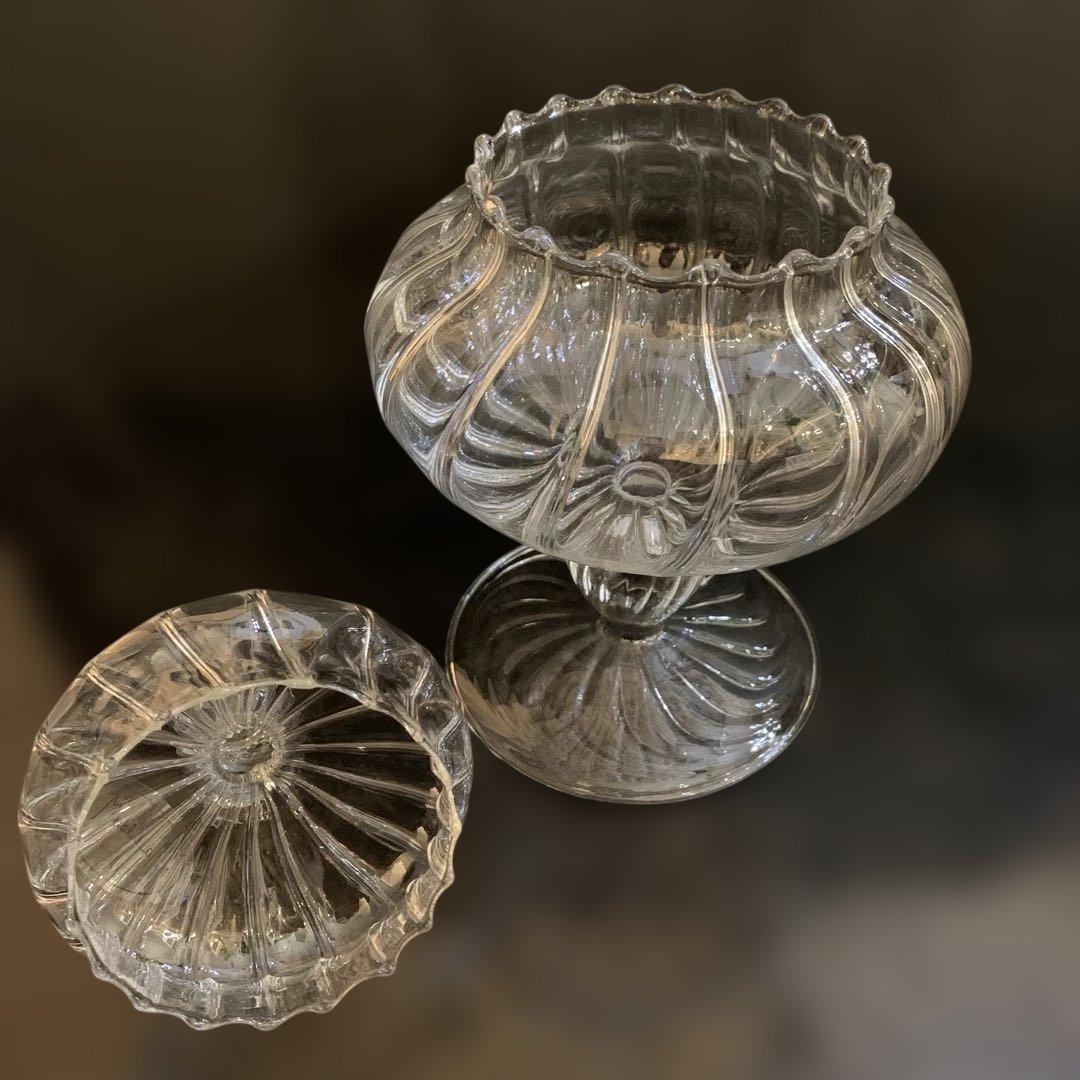 ガラス製　キャンディーポット PG-577