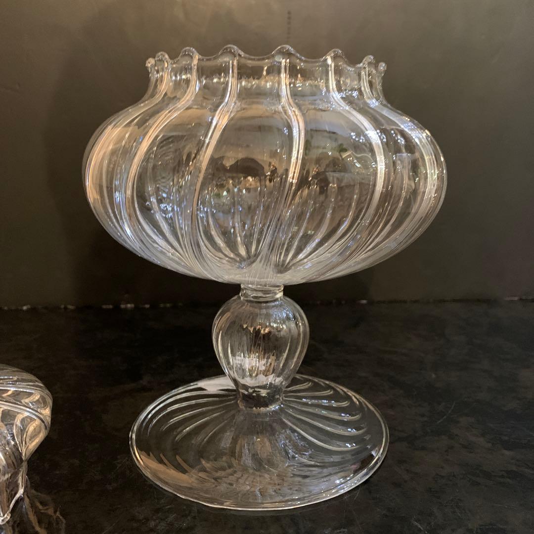 ガラス製　キャンディーポット PG-577