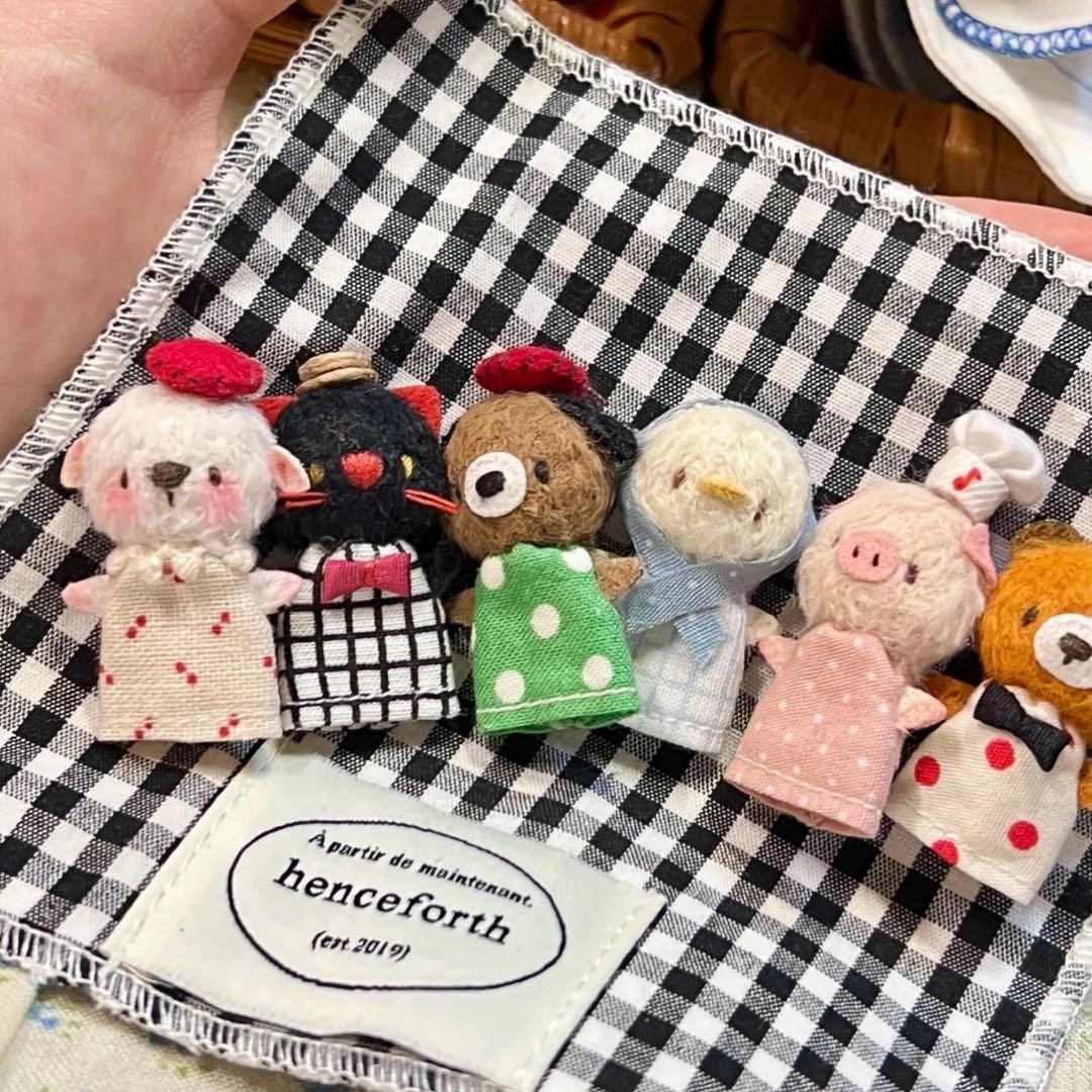 ハンドパペット 海外作家様 ドール用 人形サイズ ぬいぐるみ ミニチュア