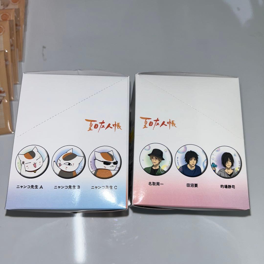 【新品未開封】夏目友人帳 缶バッジBOX シャボン玉12/冬の装い4 特典付