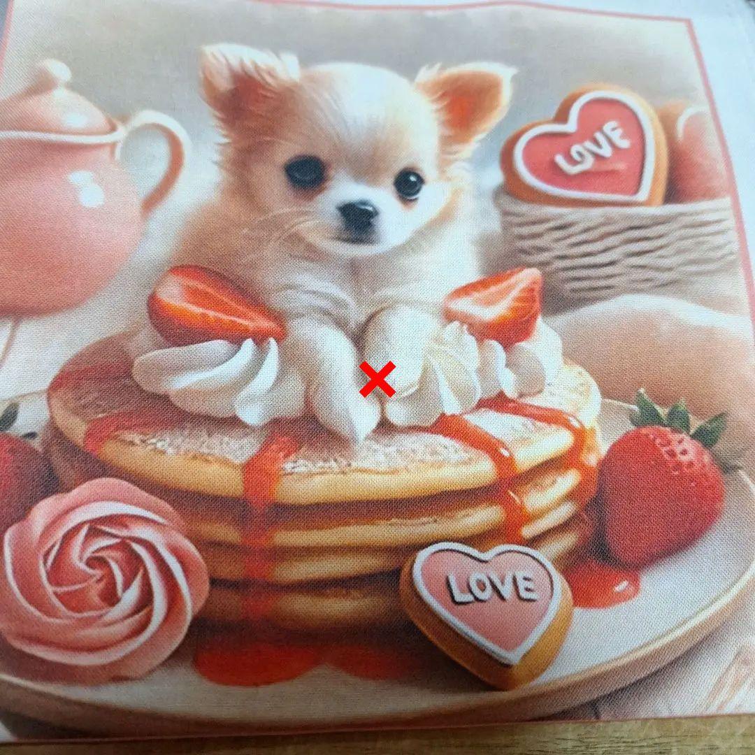 パンケーキ柴犬、ポメラニアン、パグ、チワワ、ダックスパネル生地　ハンドメイド