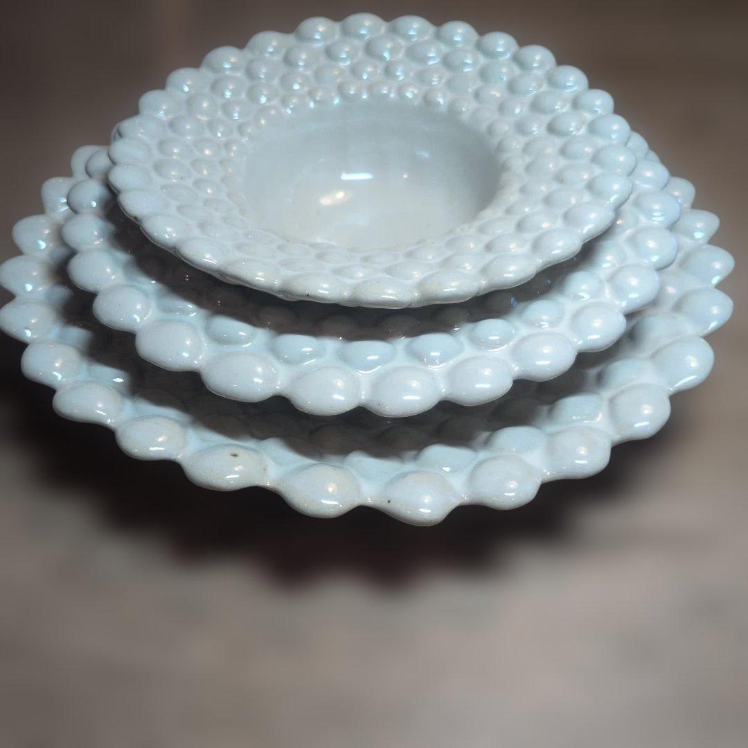 土本製陶所　3枚セット(うち1枚は訳あり＆B級品)