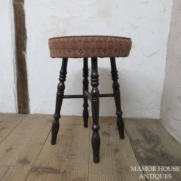 イギリス アンティーク 家具 スツール キッチンスツール イス 英国 4767e