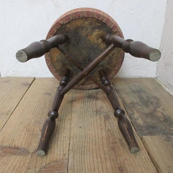 イギリス アンティーク 家具 スツール キッチンスツール イス 英国 4767e