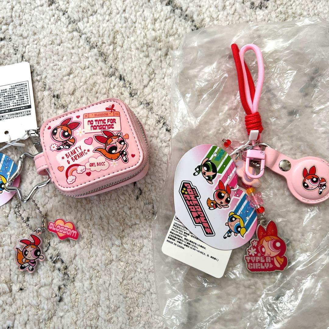 SKINNYDIP パワーパフガールズ　ブロッサム　イヤホンケース　ポーチ