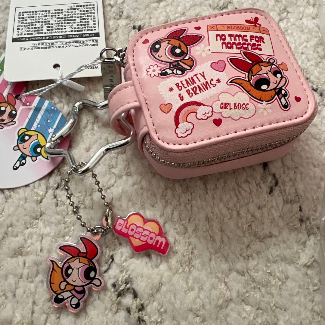 SKINNYDIP パワーパフガールズ　ブロッサム　イヤホンケース　ポーチ
