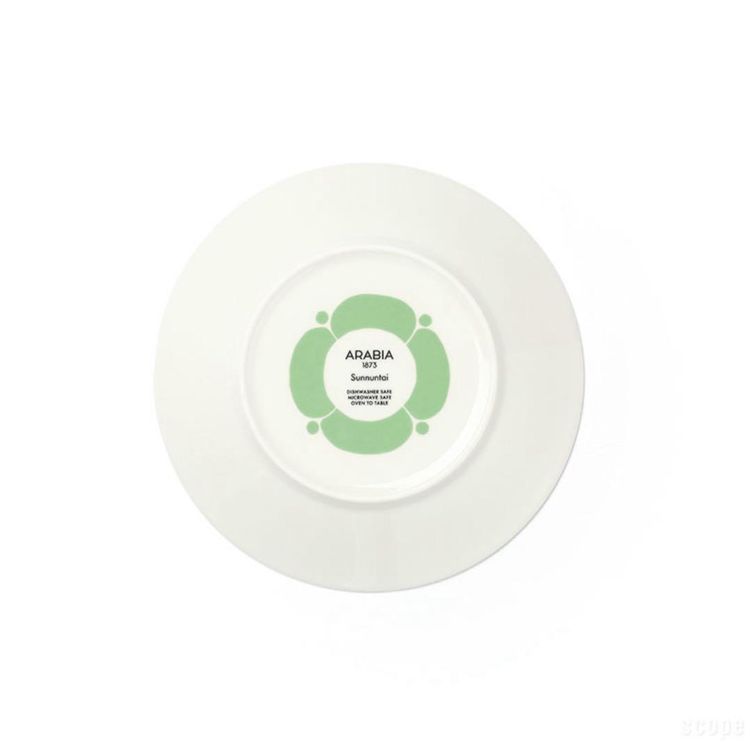 新品　アラビア スンヌンタイ プレート 16.5cm ライトグリーン 2枚セット