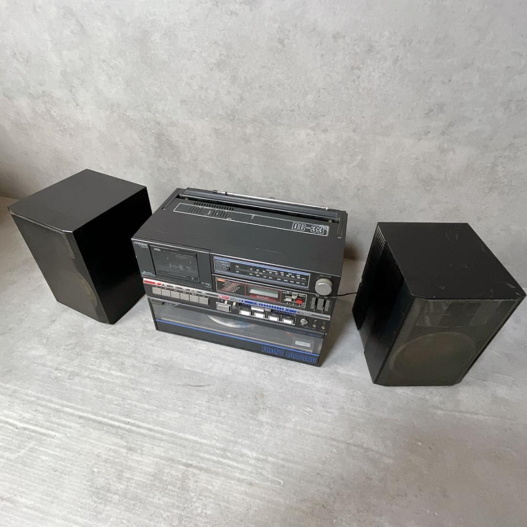 Victor ビクター レコードプレーヤー付 ラジカセ DC-33 ブラック
