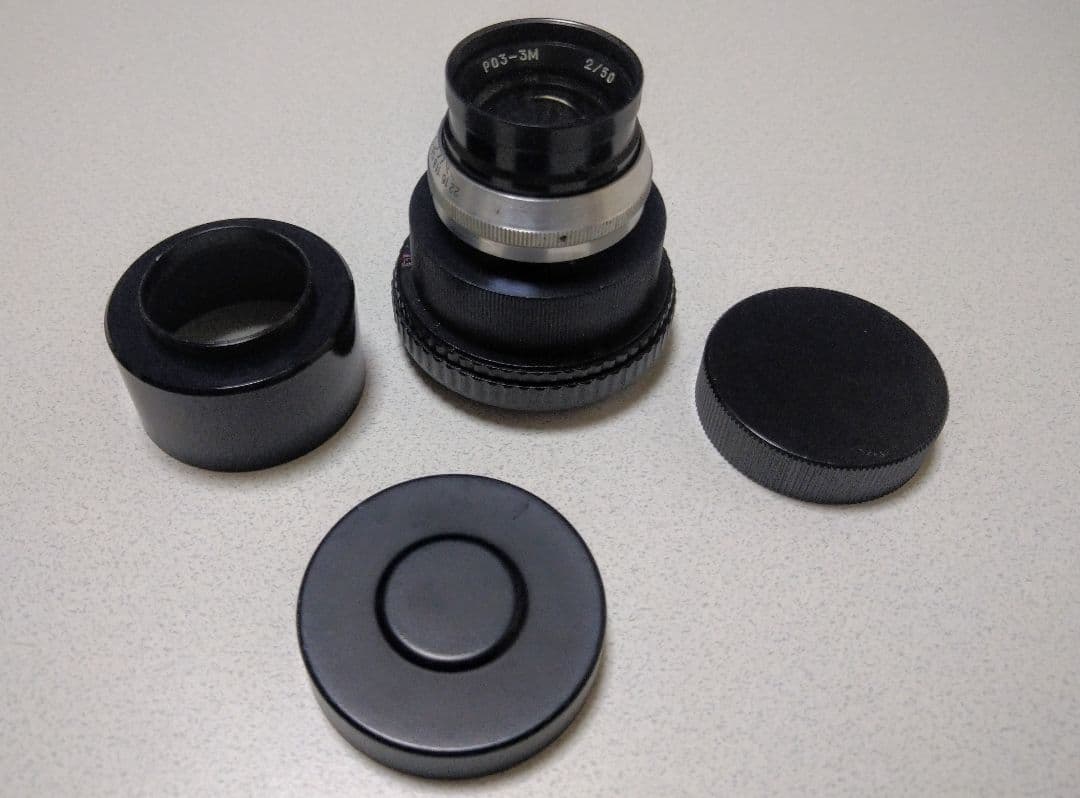 シネレンズ PO3−3M 50mm F2 M42改　フードなしは5千円引き