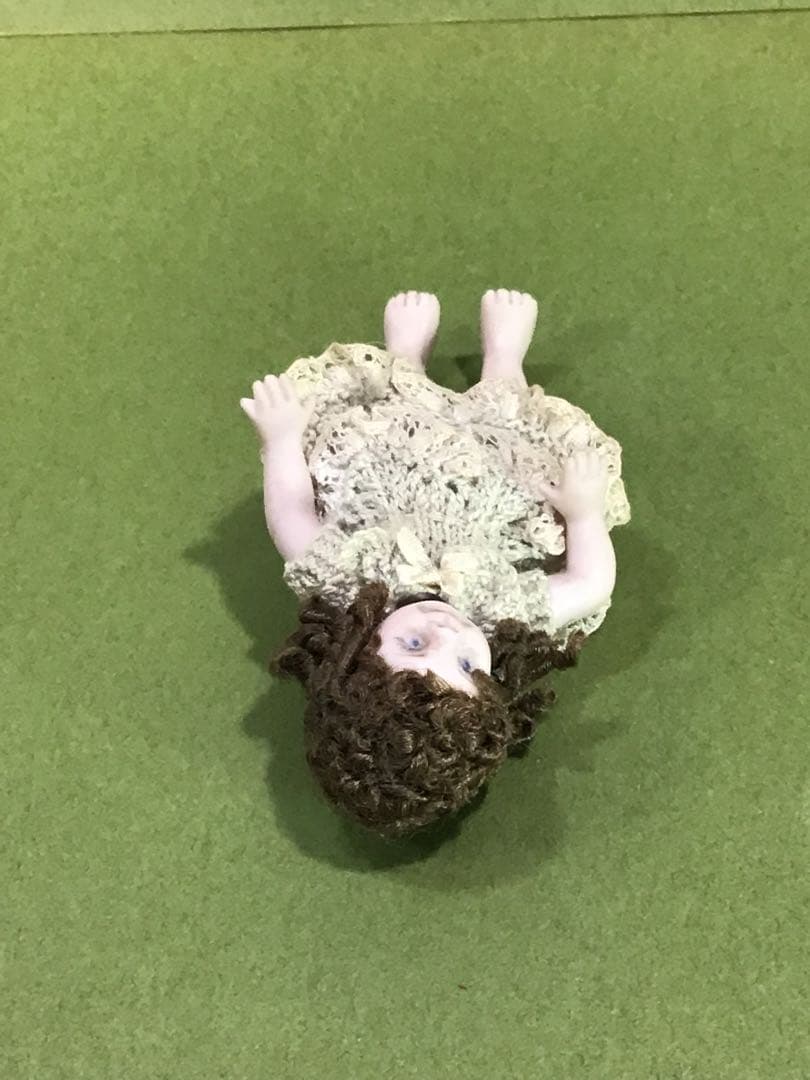 レトロ 小さな ビスクドール ミニチュア 人形 ままごと ビンテージ ドール