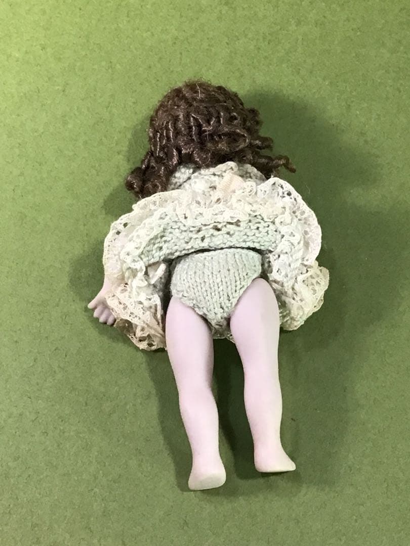 レトロ 小さな ビスクドール ミニチュア 人形 ままごと ビンテージ ドール