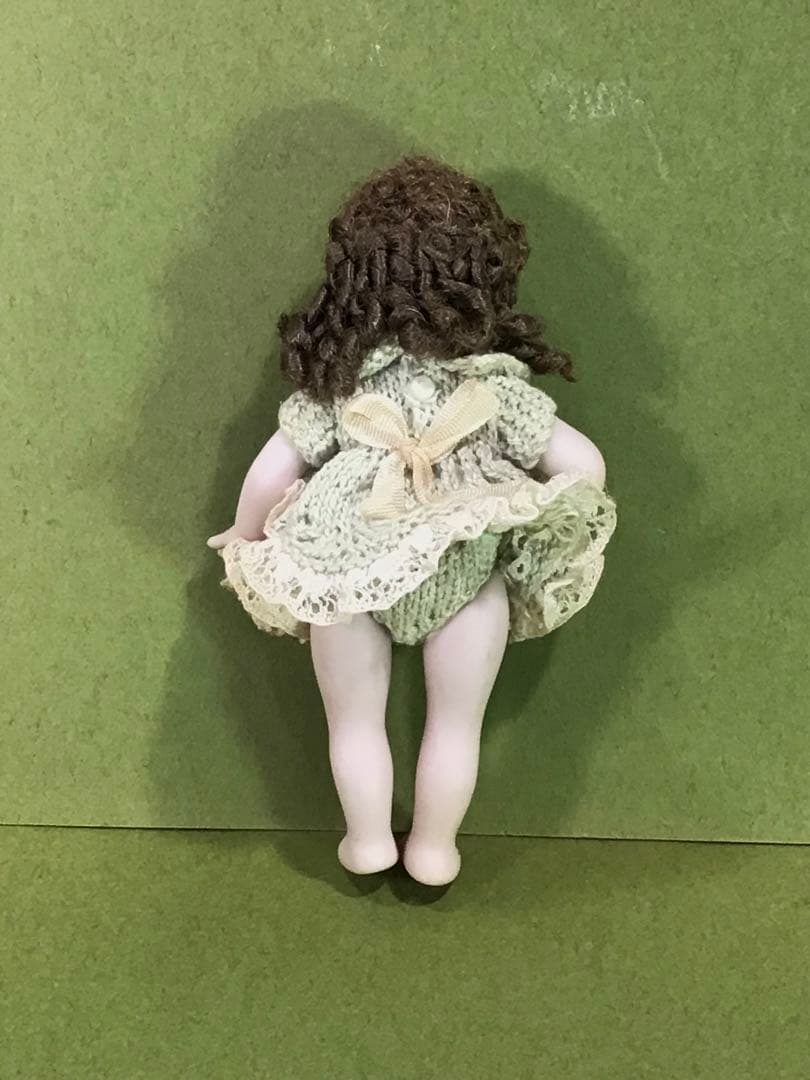 レトロ 小さな ビスクドール ミニチュア 人形 ままごと ビンテージ ドール