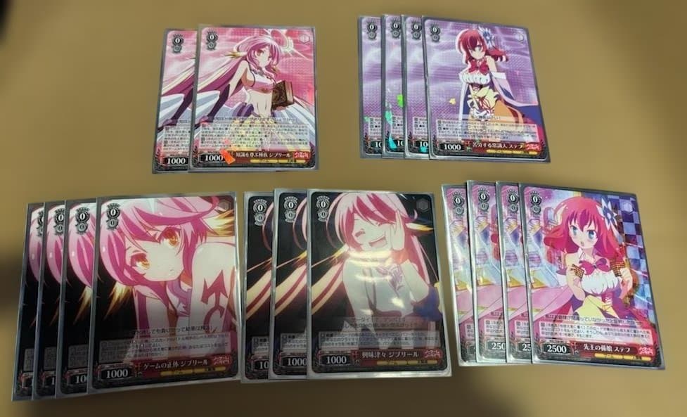 WS　ノーゲーム・ノーライフ　ノゲラ　ノゲノラ　赤単　8電源デッキ