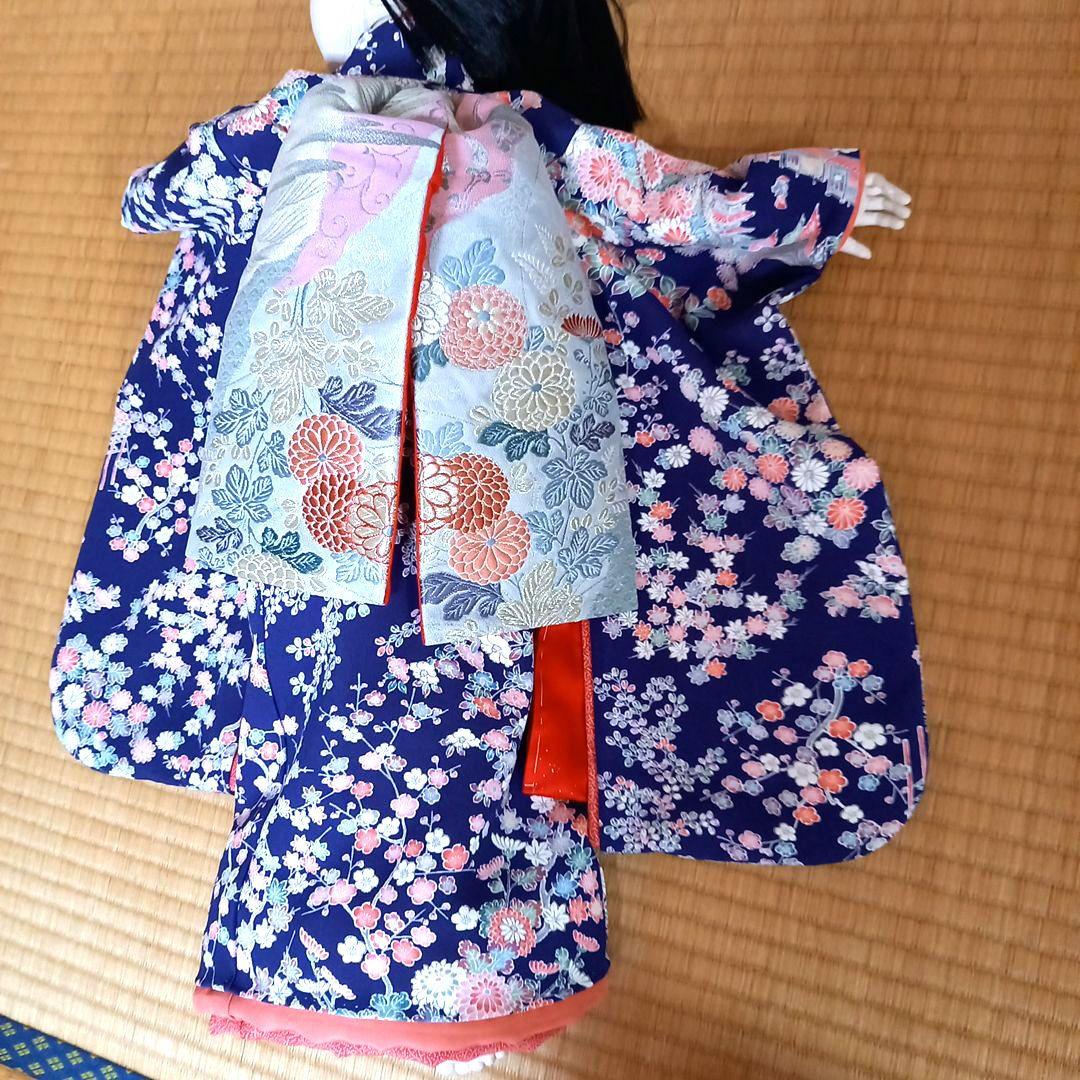 ドール　着物　襦袢　舞妓だらり帯　帯締め帯揚げ　正絹　比翼　市松人形　　人形