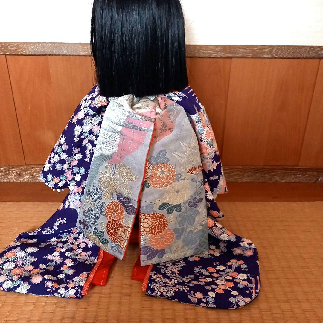 ドール　着物　襦袢　舞妓だらり帯　帯締め帯揚げ　正絹　比翼　市松人形　　人形