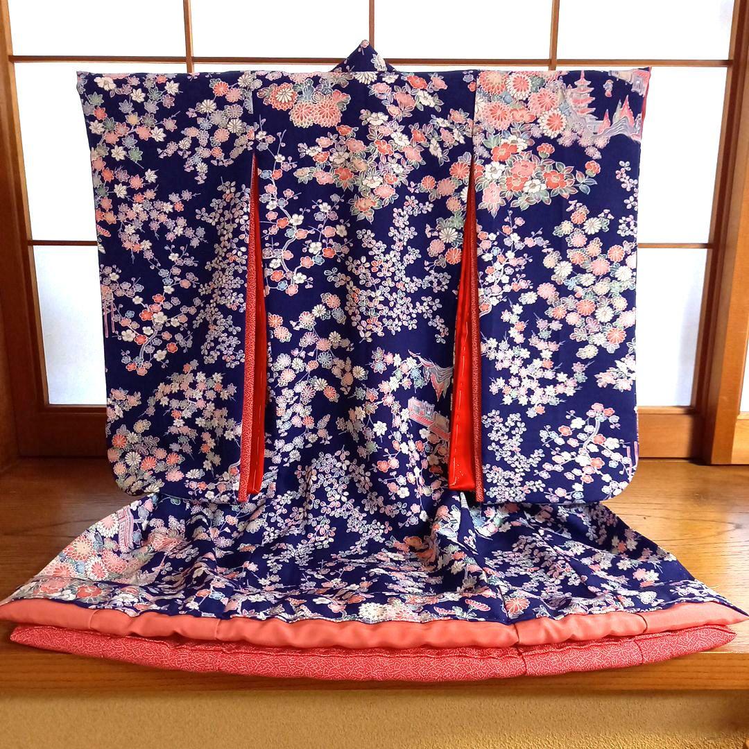 ドール　着物　襦袢　舞妓だらり帯　帯締め帯揚げ　正絹　比翼　市松人形　　人形