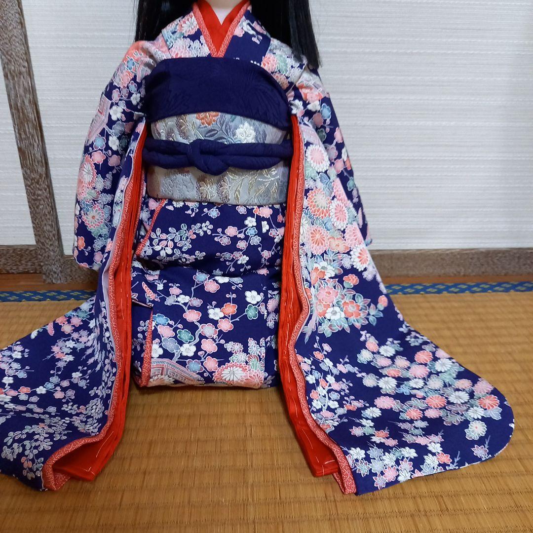ドール　着物　襦袢　舞妓だらり帯　帯締め帯揚げ　正絹　比翼　市松人形　　人形