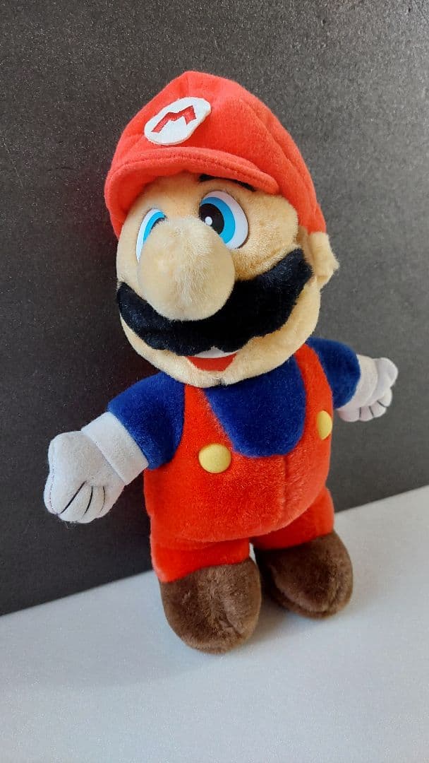 スーパーマリオブラザーズ マリオ ぬいぐるみ レトロ