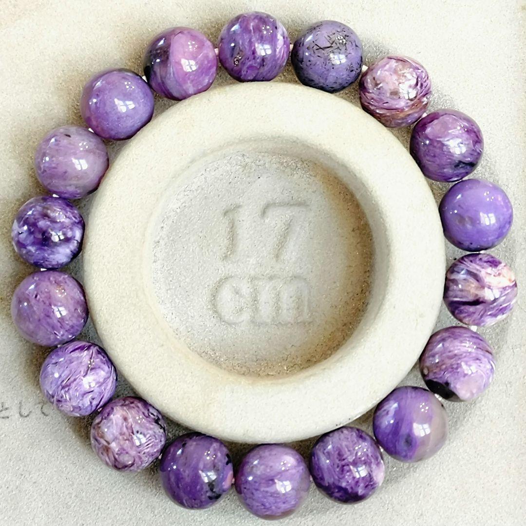 ★チャロアイト 11~12ミリ珠 ブレスレットB(SA)