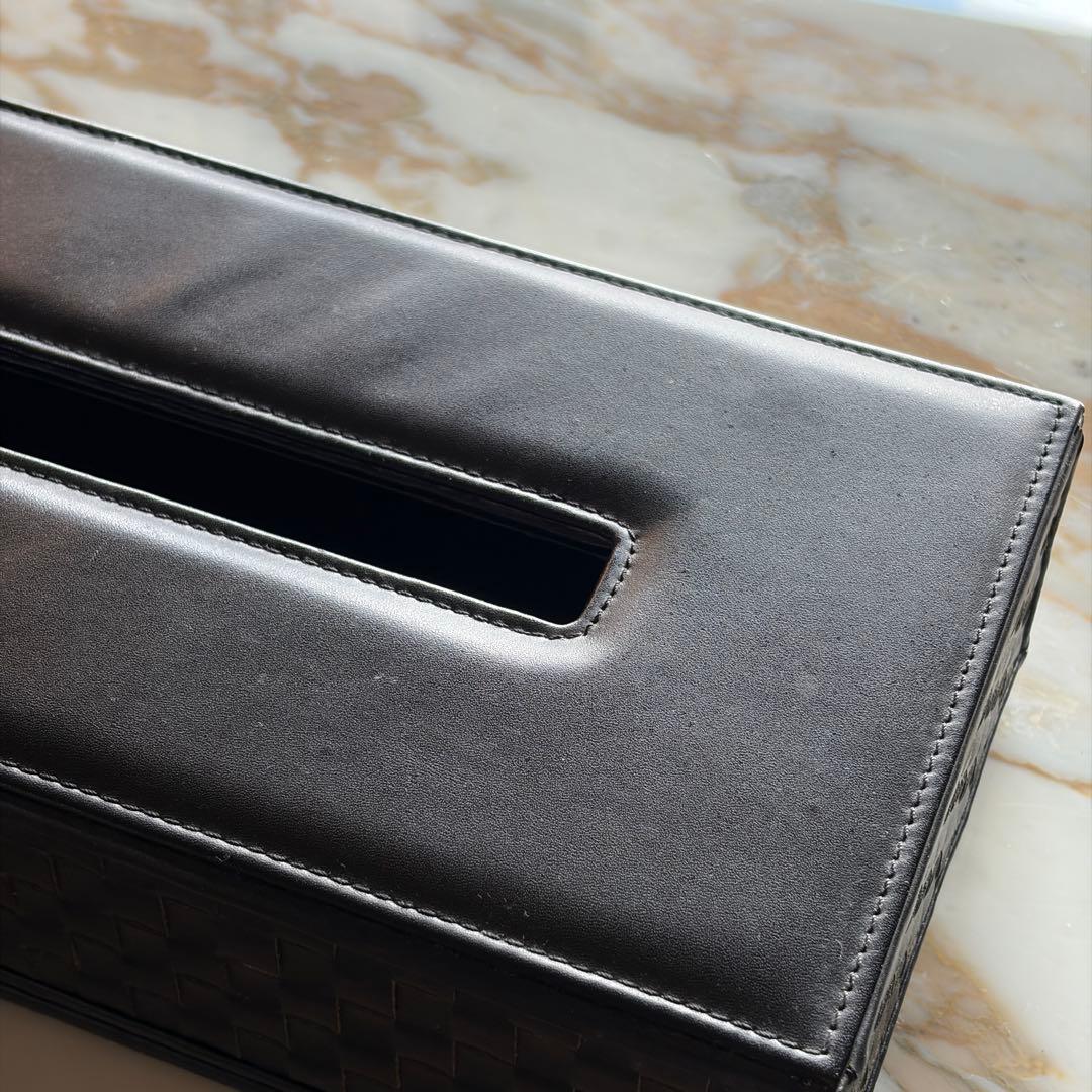 Cassina IXC オリジナル レザー ティッシュボックス ブラック