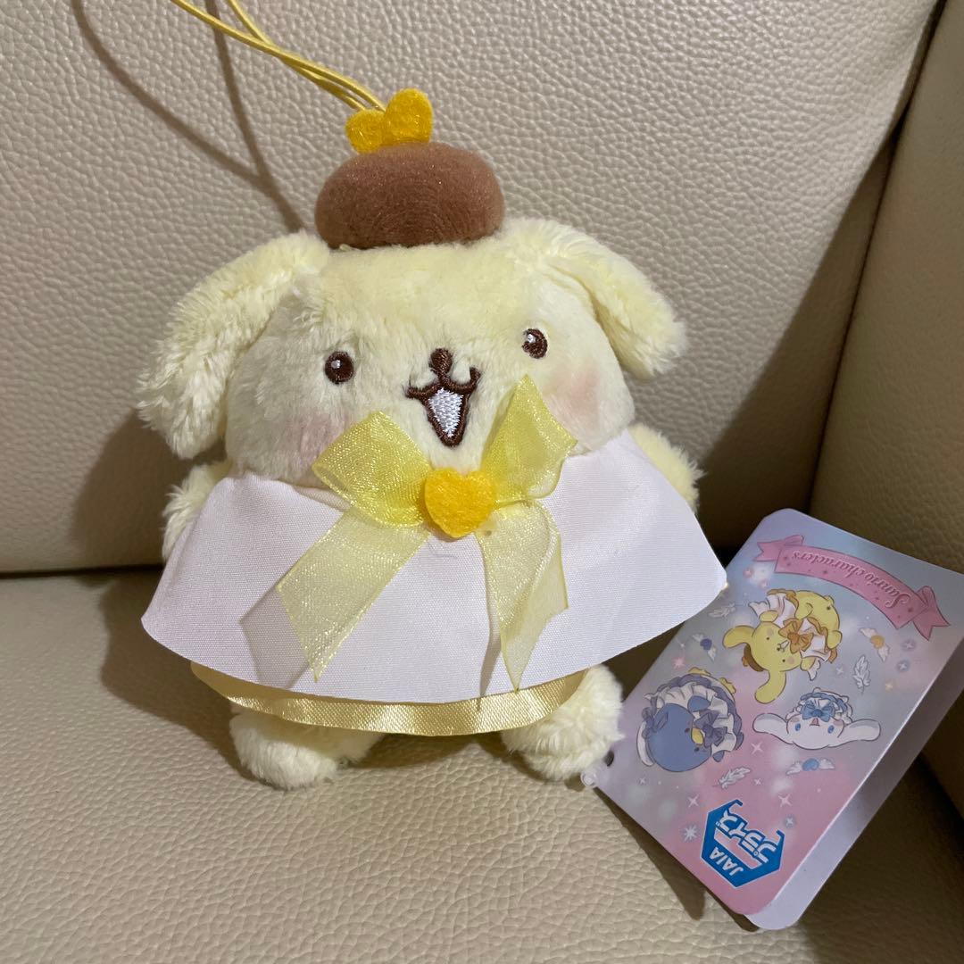 サンリオ　ポムポムプリンマスコット夢見るエンジェルなど 5点とエコバッグ１点