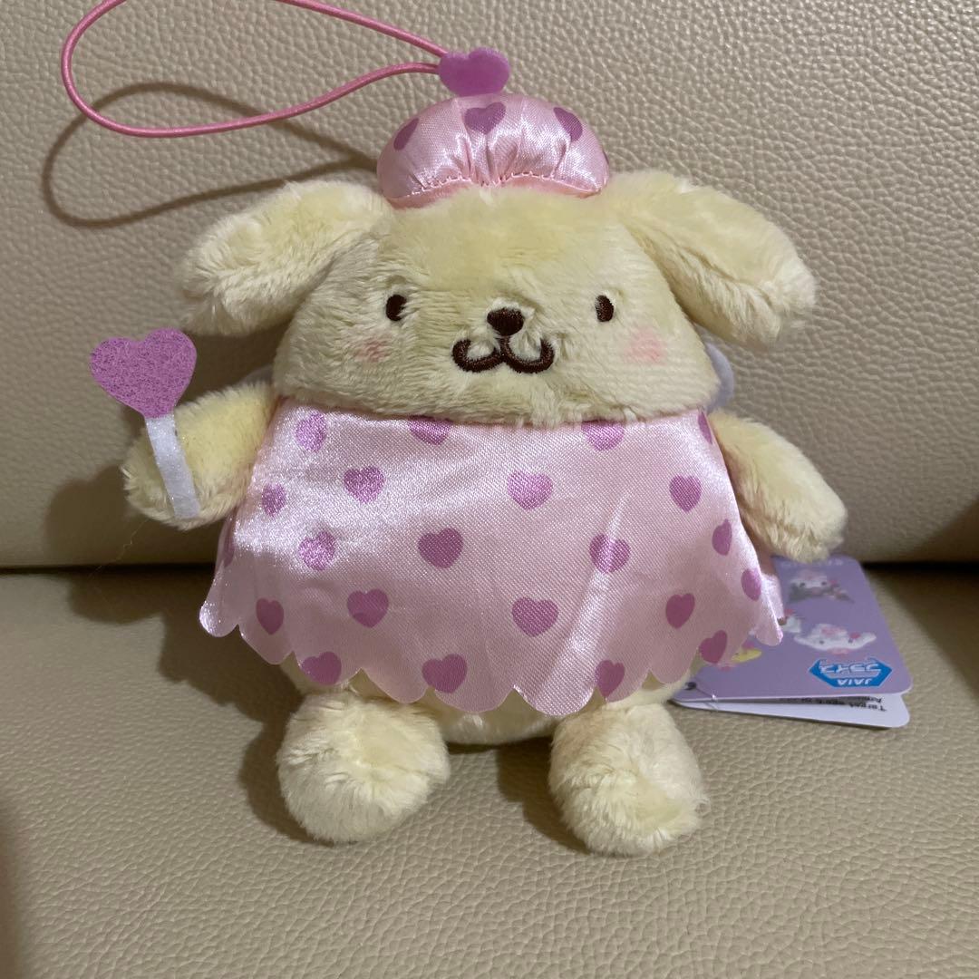 サンリオ　ポムポムプリンマスコット夢見るエンジェルなど 5点とエコバッグ１点