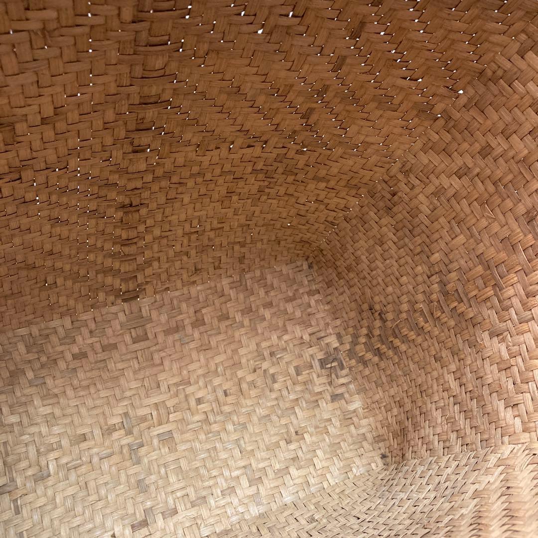 ヴィンテージ 竹かご 籠 カゴ かごバッグ 大きめ 大容量 バッグ バスケット