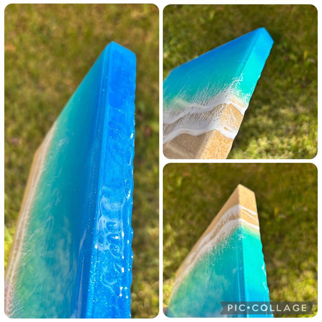 レジン　海アート　オーシャンアート　4層　A5パネル　No.1124