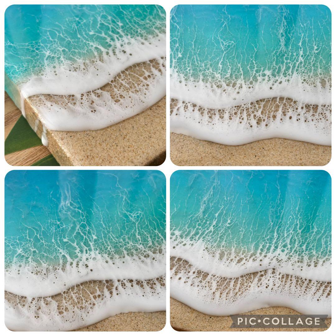 レジン　海アート　オーシャンアート　4層　A5パネル　No.1124